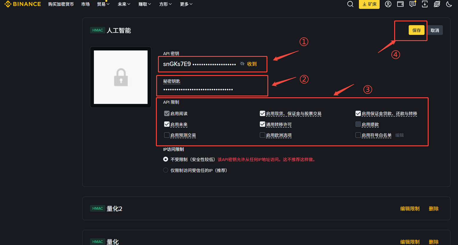 API Key 配置截图